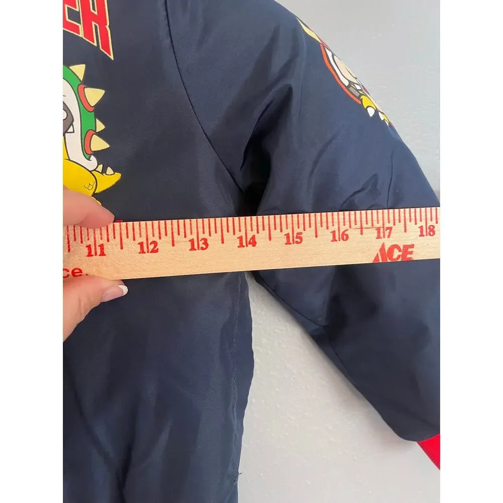 Nintendo Bowser Super Mario Bros Bomber Jacket Coat 4T 5T Cart King of Koopas